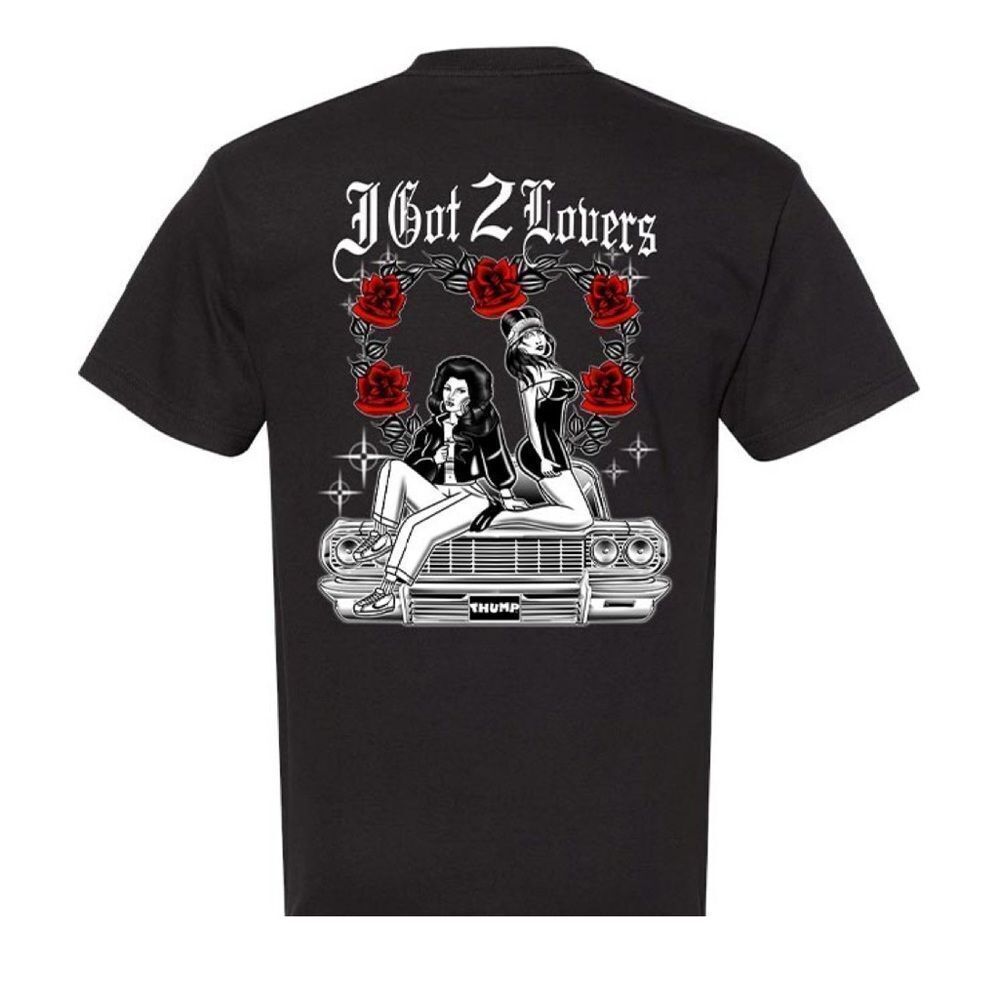 two lovers graphic tee shirt